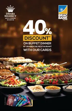 40% Discount On Buffet Dinner At GRANDIOSE RESTAURENT With Our Cards