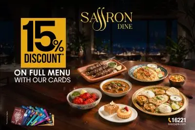 Flat Discount Saffron Dine